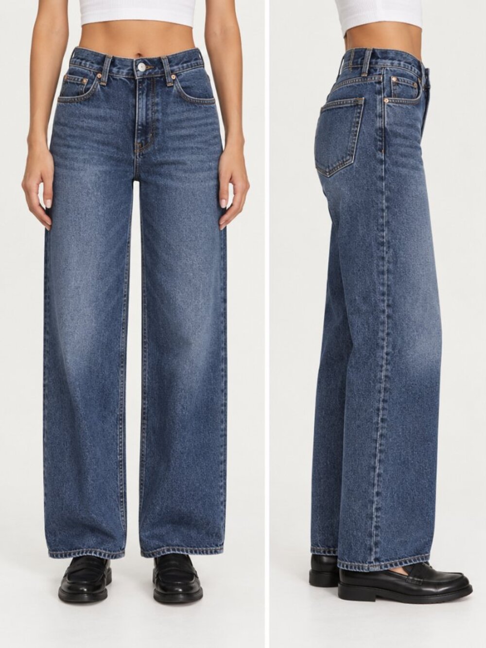 AGOLDE Ren Jeans Size 25 Medium Wash High Rise Relaxed Denim A9191